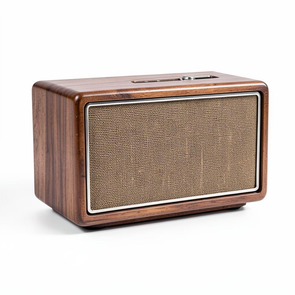 Edifier Retro Wood Bluetooth Speaker, 20W Wireless Stereo — authentic vintage gift collectible
