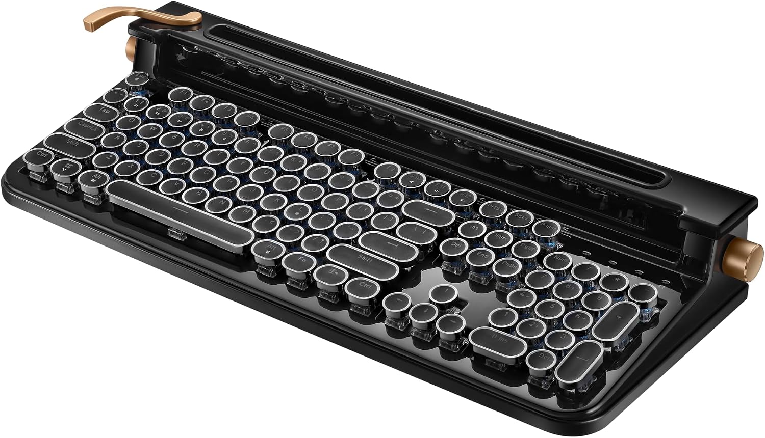 FINEDAY Keyboard 2.0 Plus, 2.4G Wireless & Bluetooth, 104 Keys, Blue Switch, 5000mAh, Retro Mechanical Keyboar — authentic vintage gift collectible