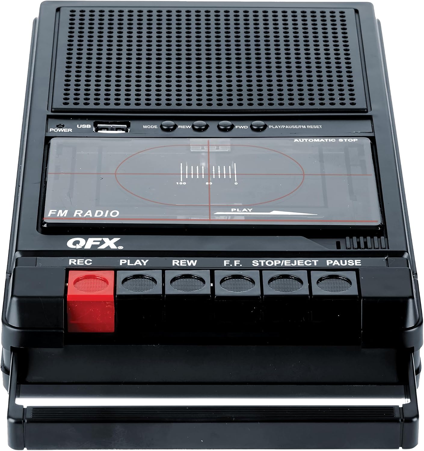 QFX RETRO-39BT Portable Shoebox Cassette Player Recorder — authentic vintage gift collectible
