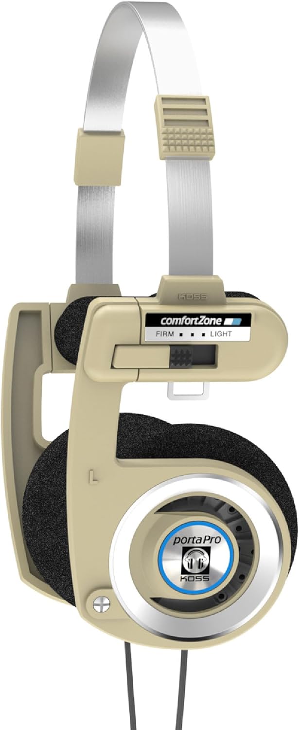 Koss Porta Pro Limited Edition Retro Headphones, Rhythm Beige — authentic vintage gift collectible