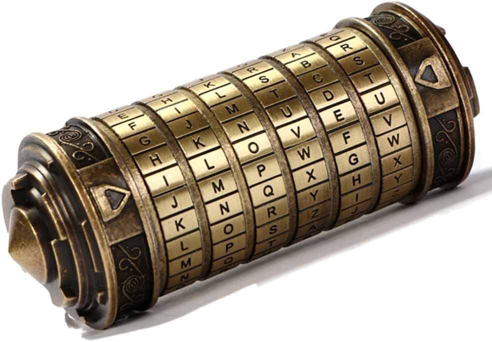 Cryptex Da Vinci Code Mini Cryptex Lock Puzzle Box — authentic vintage gift collectible