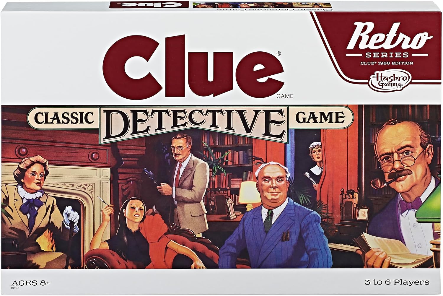 Hasbro Gaming Retro Series Clue 1986 Edition Board Game — authentic vintage gift collectible