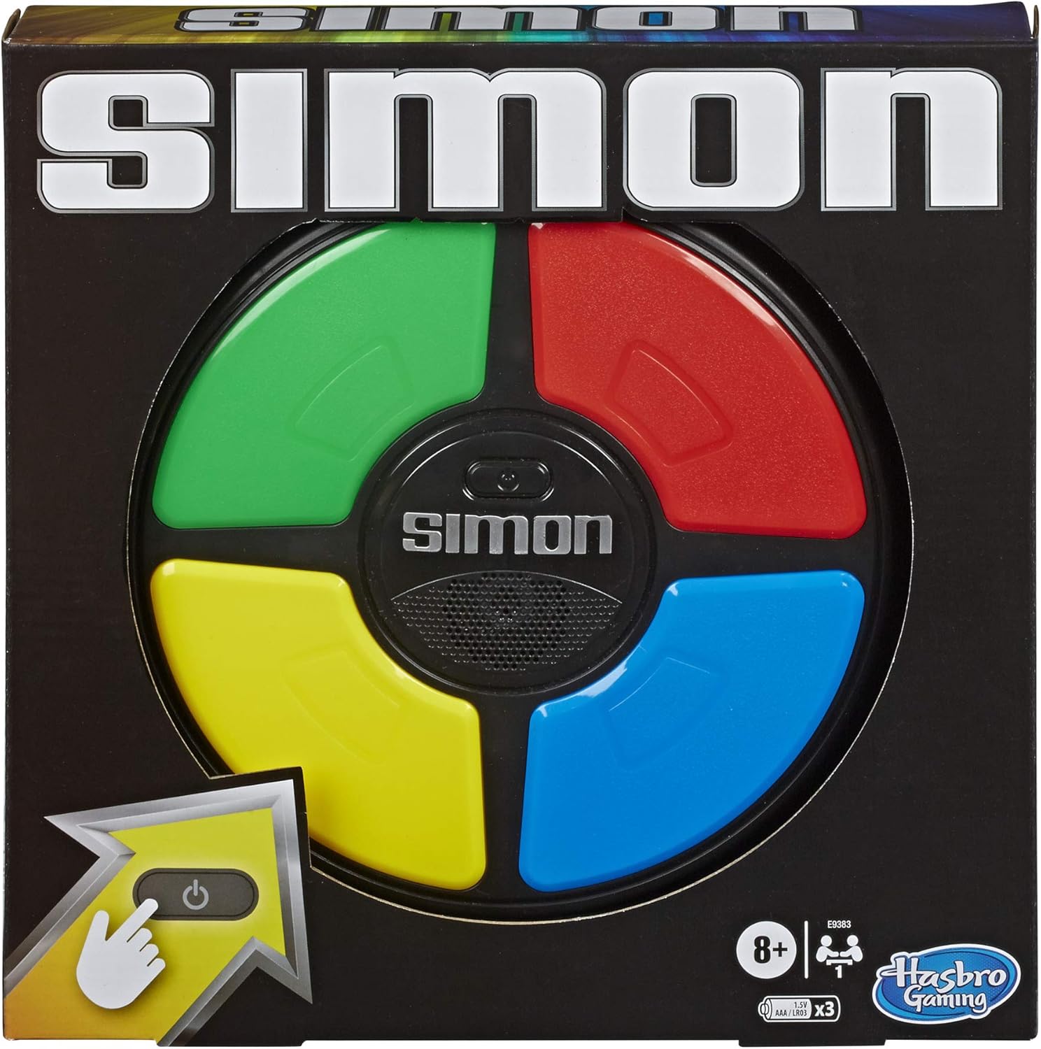 Hasbro Gaming Simon Handheld Electronic Memory Game — authentic vintage gift collectible
