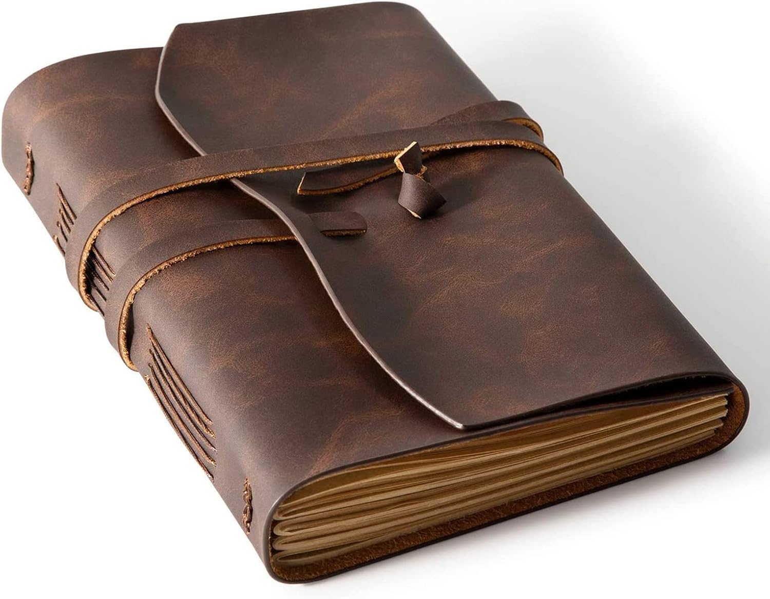 Leather Journal Notebook - Genuine Leather Journals for Writing — authentic vintage gift collectible