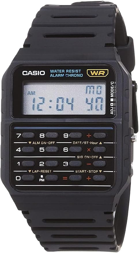 Casio CA53W Vintage Series | Data Bank | 1/100 SEC Stopwatch | Water Resistant — authentic vintage gift collectible
