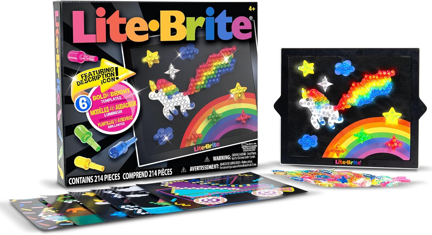 Lite Brite Classic, Favorite Retro Toy - Create Art with Light, STEM, Educational Learning — authentic vintage gift collectible