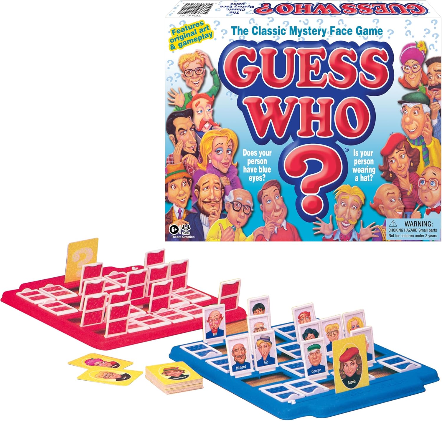 Guess Who? Board Game with Classic Characters, Game for 2 Players, Minimum Age 6 and — authentic vintage gift collectible