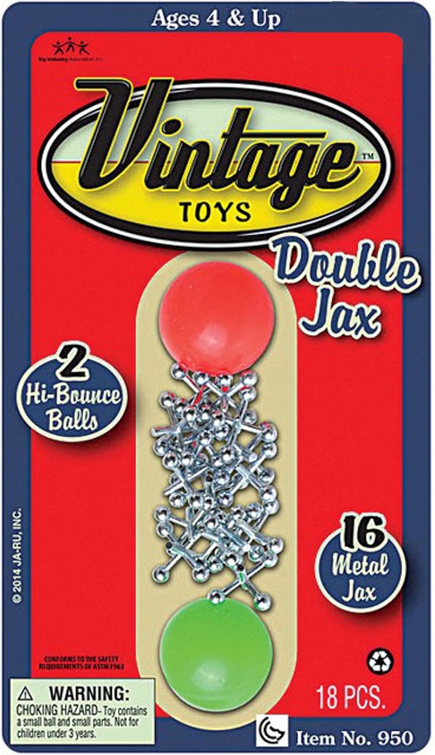 JA-RU Vintage Metal Jacks Game Set (1 Pk) 950-1B — authentic vintage gift collectible
