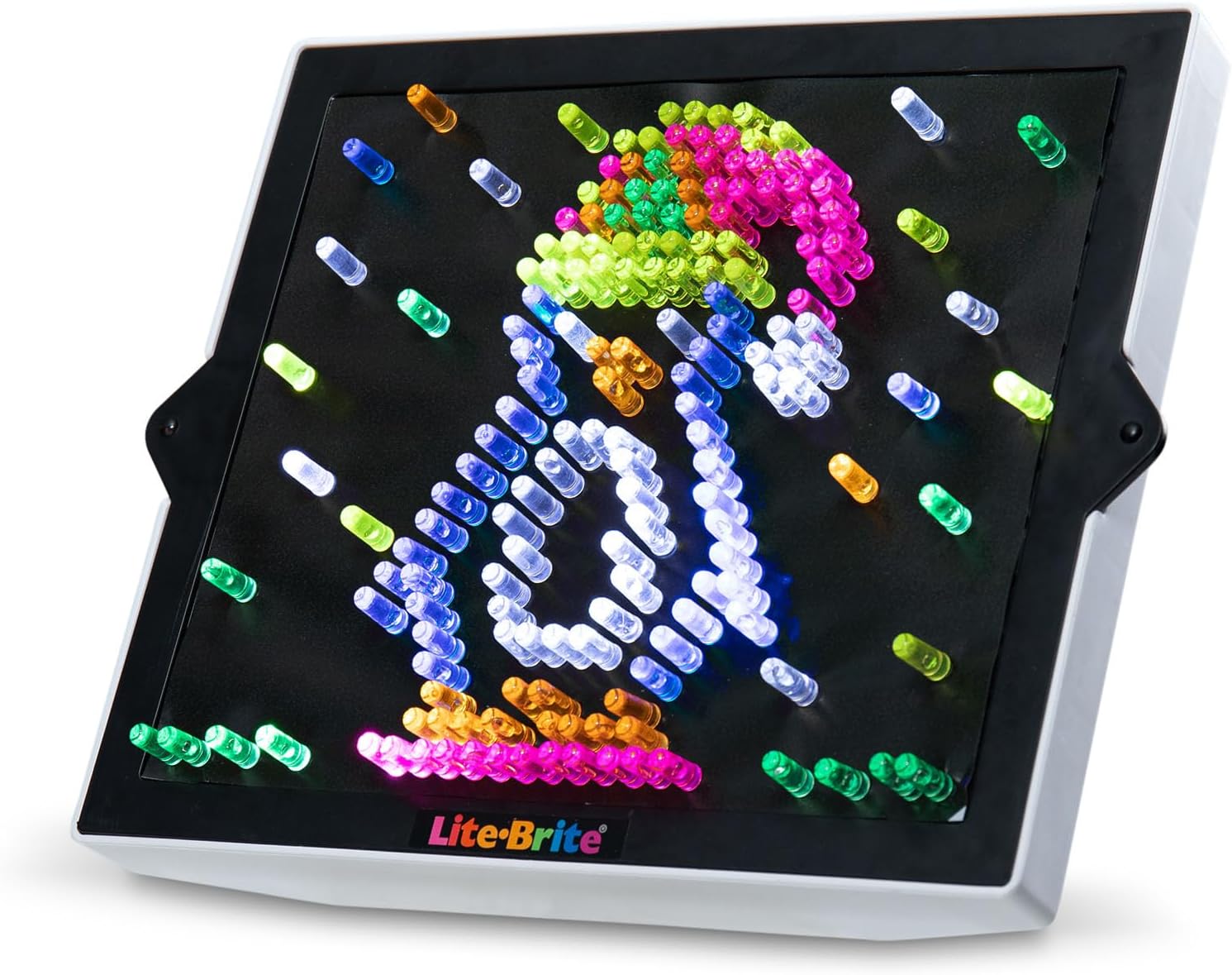 Lite Brite Ultimate Value Retro Toy, 12 Seasonal Templates, Peg Pouch — authentic vintage gift collectible