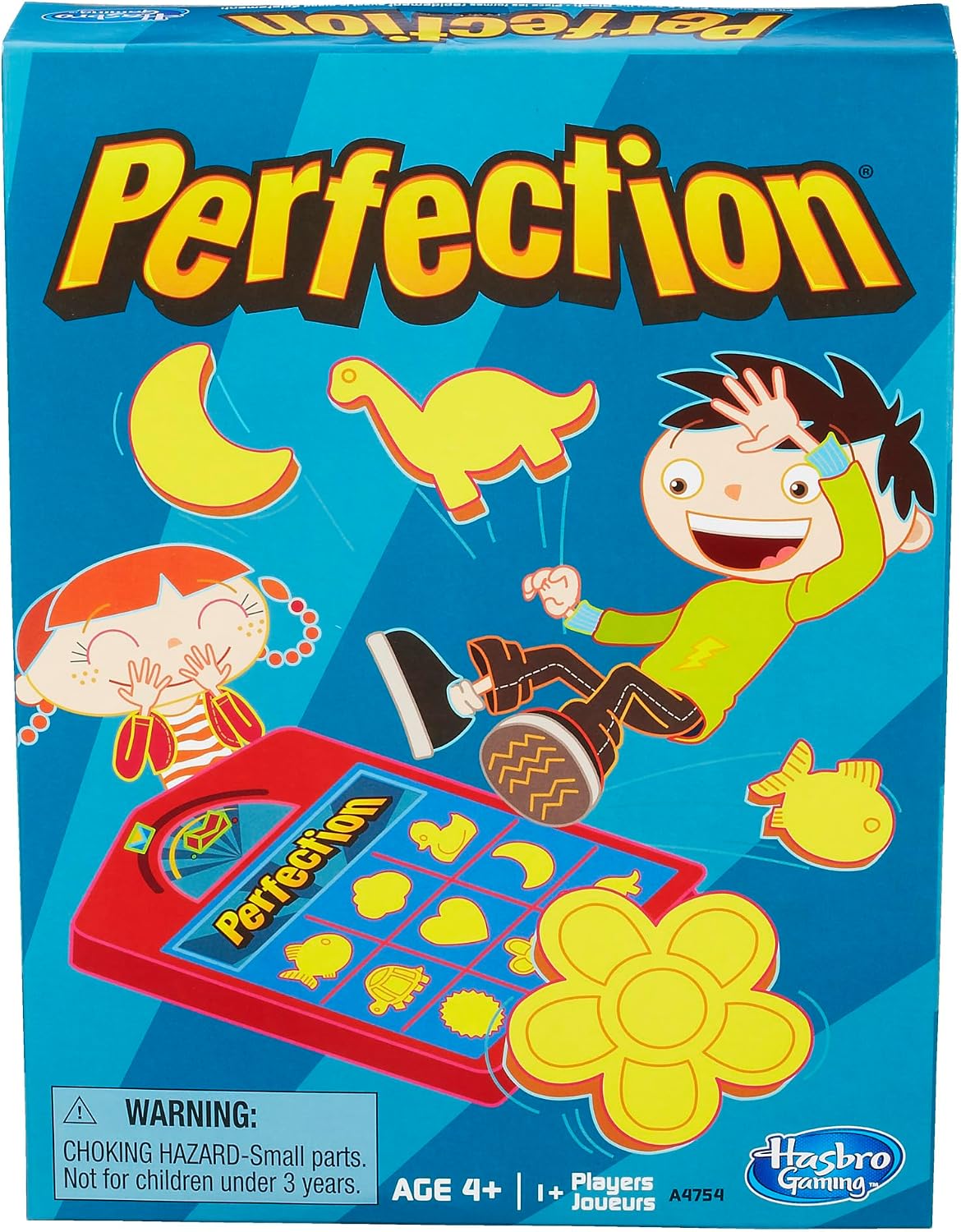 Hasbro Gaming Perfection Game for Kids | Popping Shapes and Pieces | Preschool Board — authentic vintage gift collectible