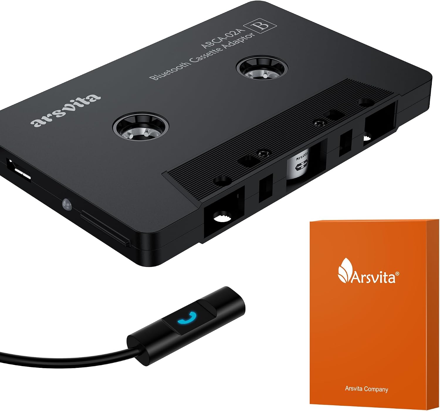 Arsvita Car Audio Bluetooth Cassette Receiver, Tape Player Bluetooth 5.0 Cassette Aux Adapter — authentic vintage gift collectible