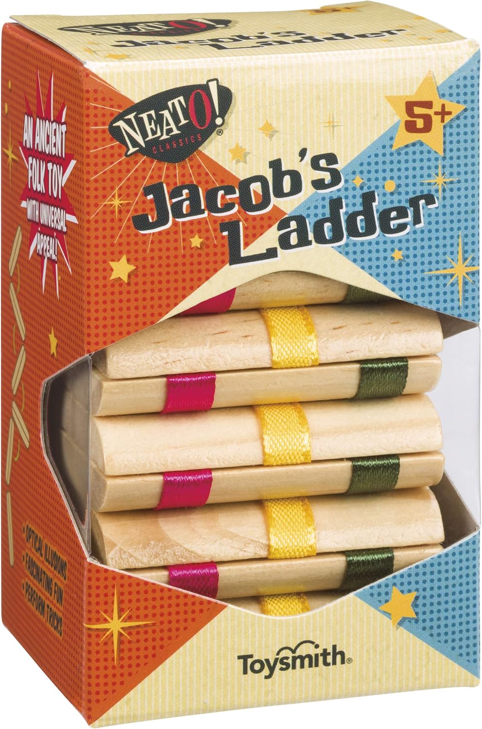 Neato Classics Jacob's Ladder Retro Wooden Puzzle Toy — authentic vintage gift collectible